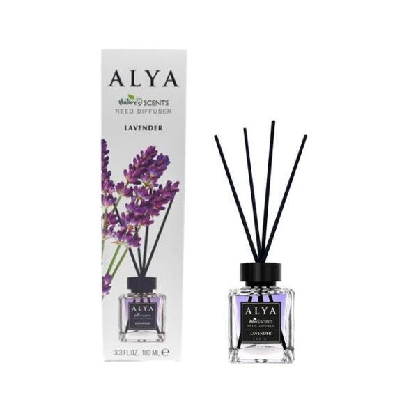 Alya Nature's Scents Reed Diffuser Αρωματικό Χώρου 100ml Lavender