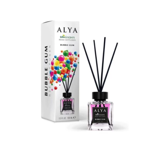 Alya Nature's Scents Reed Diffuser Αρωματικό Χώρου 100ml Bubble Gum