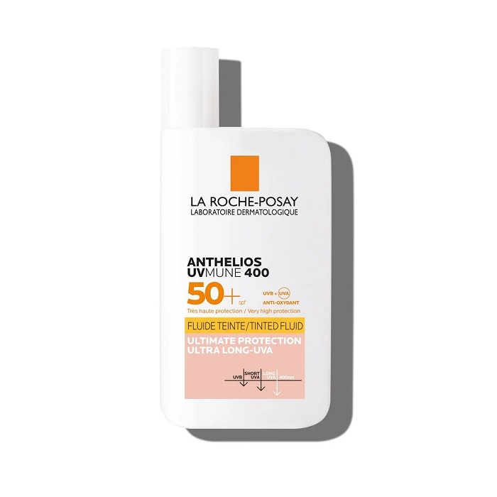 La Roche Posay Anthelios UVmune 400 SPF50+ Invisible Fluid Tinted Αντηλιακό Προσώπου Με Χρώμα 50ml