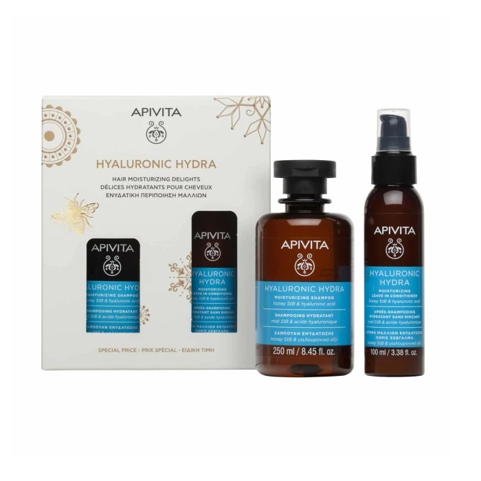 Apivita Hyaluronic Hydra Promo Σαμπουάν 250ml & Leave In Κρέμα Μαλλιών 100ml