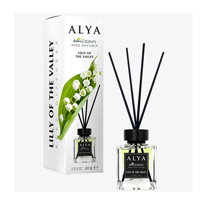 Alya Nature's Scents Reed Diffuser Αρωματικό Χώρου Lilly Of The Valley 100ml
