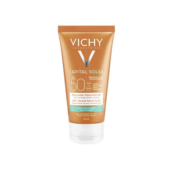 Vichy Capital Soleil Mattifying Face Fluid Dry Touch SPF50+ Αντηλιακή Κρέμα Προσώπου (Ματ) 50ml