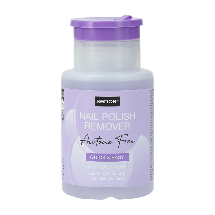 Sence Nail Polish Remover Acetone Free Ξεβαφτικό Νυχιών Με Αντλία 150ml