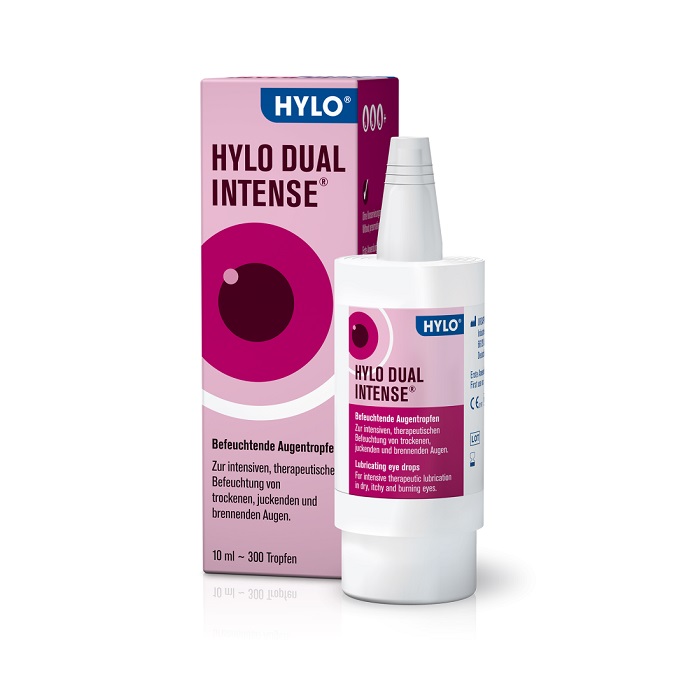 Hylo Dual Intense Λιπαντικές Οφθαλμικές Σταγόνες Με Εκτοΐνη 10ml