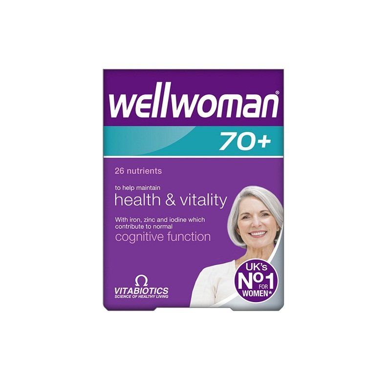 Vitabiotics Wellwoman 70+ Συμπλήρωμα Διατροφής Για Γυναίκες Άνω Των 70 Ετών 30 Ταμπλέτες